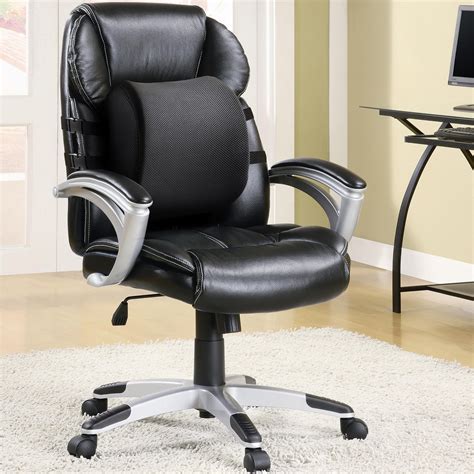 leather office chair with lumbar support|chairs with adjustable lumbar support.